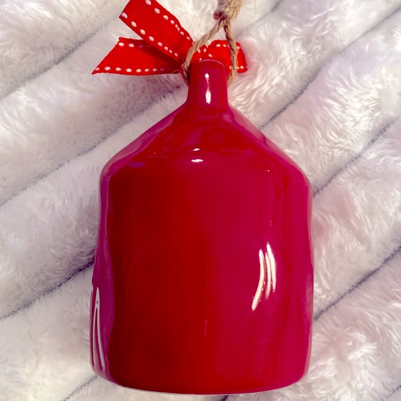 Rae Dunn Red Santa Mini Christmas Birdhouse - Picture 2 of 7